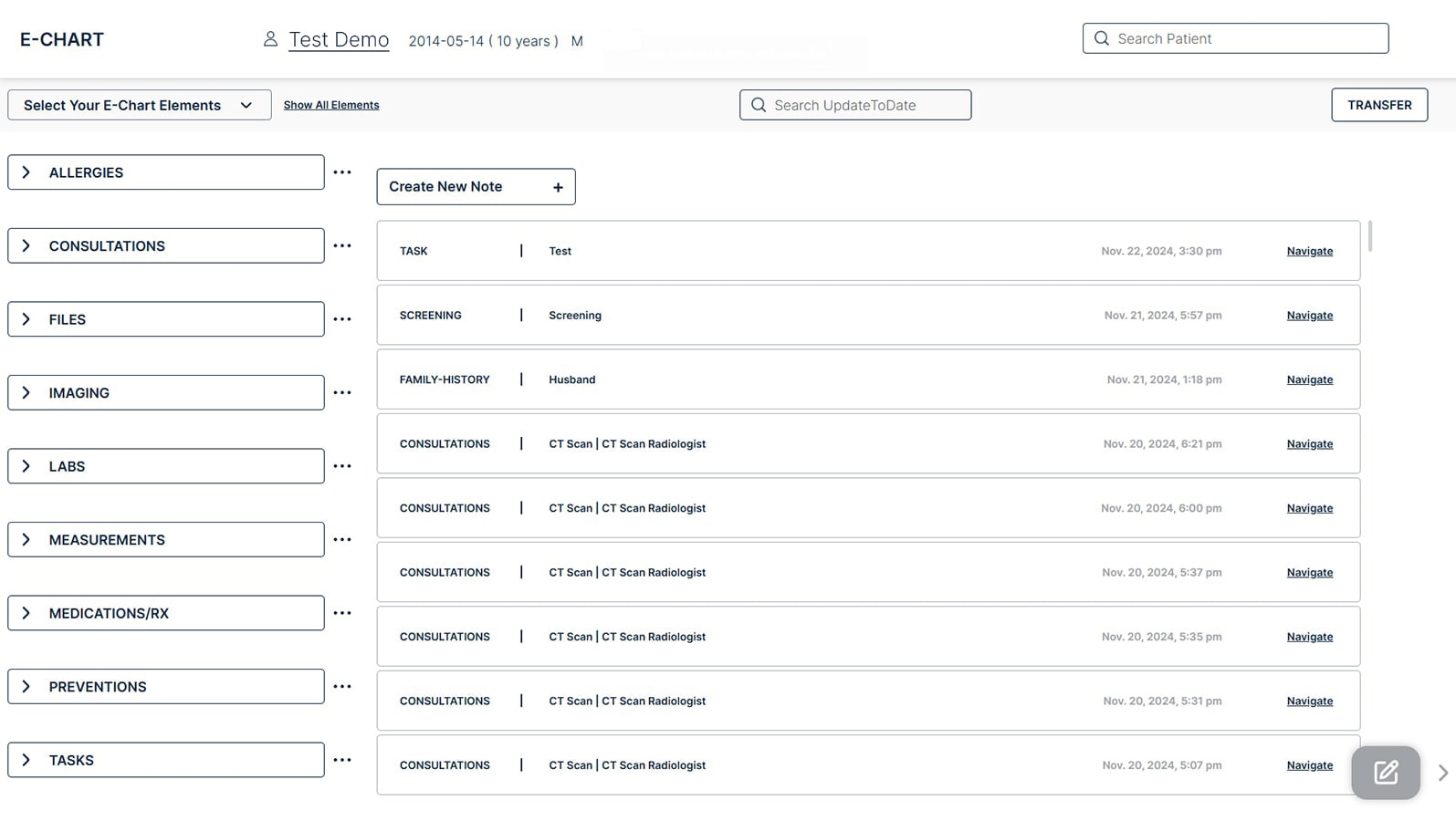 E-Chart Dashboard