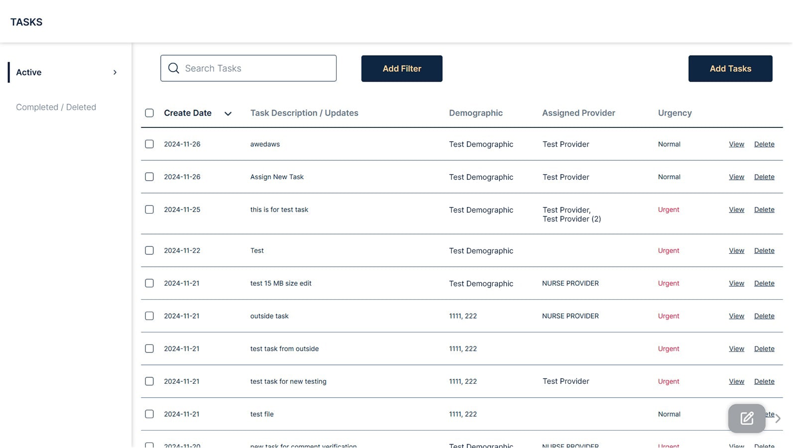 Tasks Dashboard