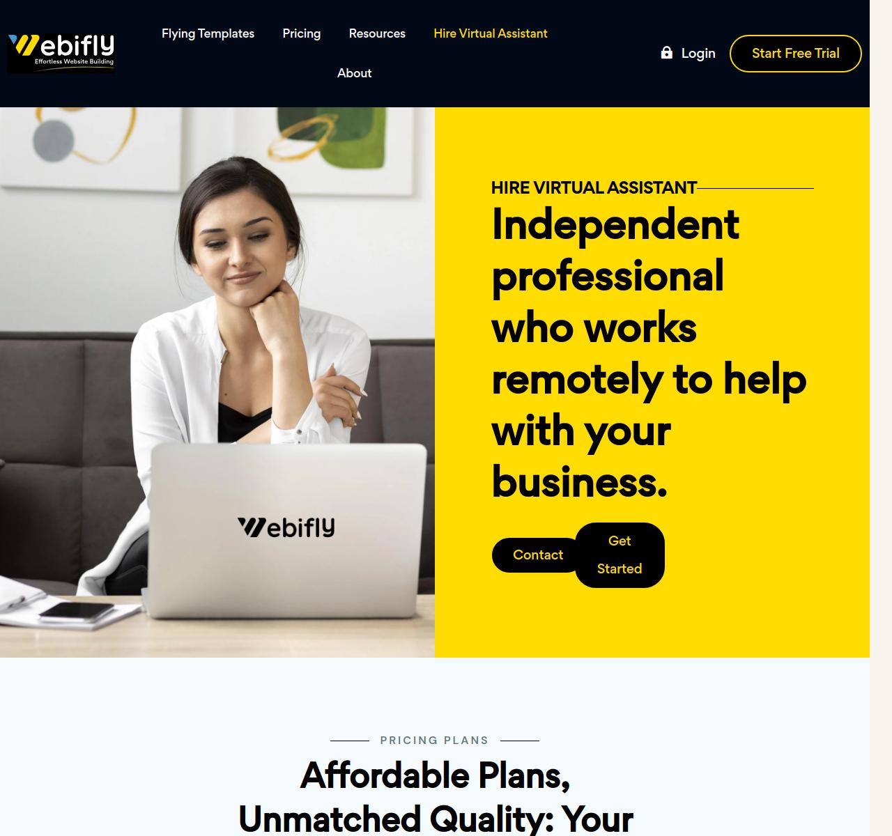 Webifly Pricing Page